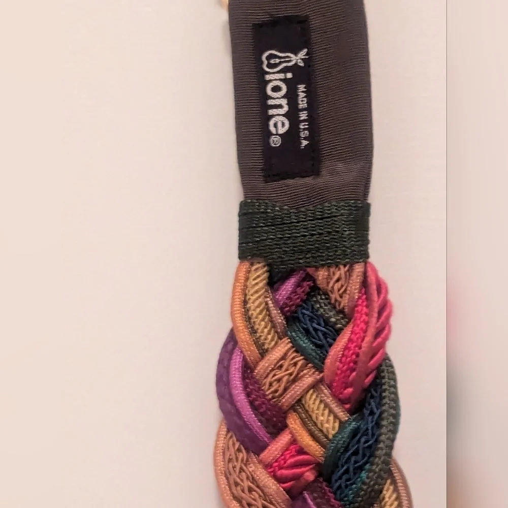 🌈Colorful Braided Belt Ione adjustable  boho artisan lagen look, hippie